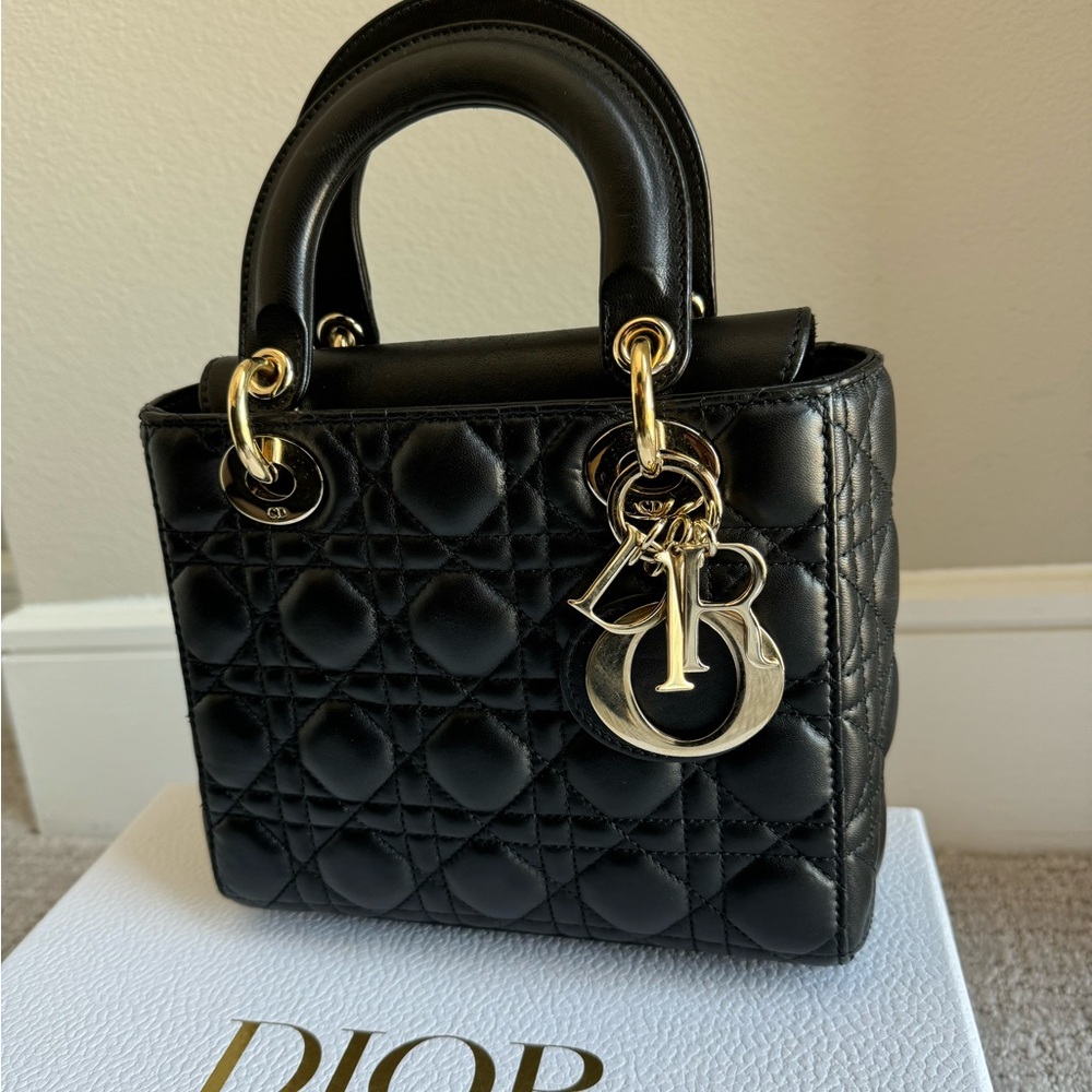 Used Lady Dior Small Black - Picture 13 of 14